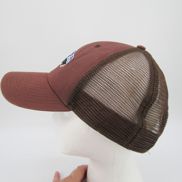 Patagonia Trucker Hat Brown Buffalo Logo Adjustable Snapback Cap - Picture 3 of 8
